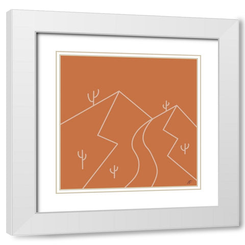 Always Wander White Modern Wood Framed Art Print with Double Matting by Lee, Judson
