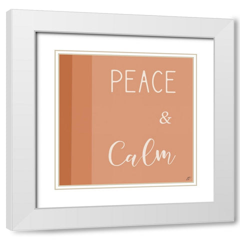 Peace and Calm White Modern Wood Framed Art Print with Double Matting by Lee, Judson