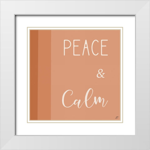 Peace and Calm White Modern Wood Framed Art Print with Double Matting by Lee, Judson