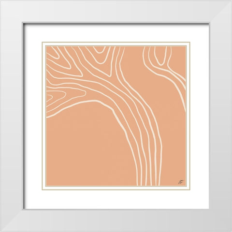 Tree Up I White Modern Wood Framed Art Print with Double Matting by Lee, Judson