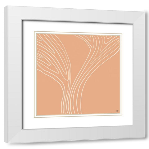Tree Up III White Modern Wood Framed Art Print with Double Matting by Lee, Judson