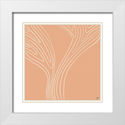 Tree Up III White Modern Wood Framed Art Print with Double Matting by Lee, Judson