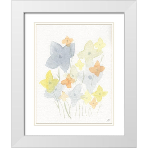 Pinwheel Group White Modern Wood Framed Art Print with Double Matting by Lee, Judson