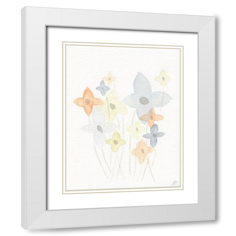 Pinwheel Group II White Modern Wood Framed Art Print with Double Matting by Lee, Judson