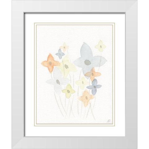 Pinwheel Group II White Modern Wood Framed Art Print with Double Matting by Lee, Judson