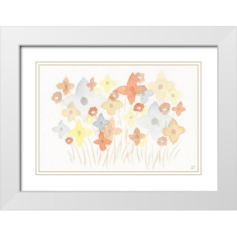 Pinwheel Field White Modern Wood Framed Art Print with Double Matting by Lee, Judson
