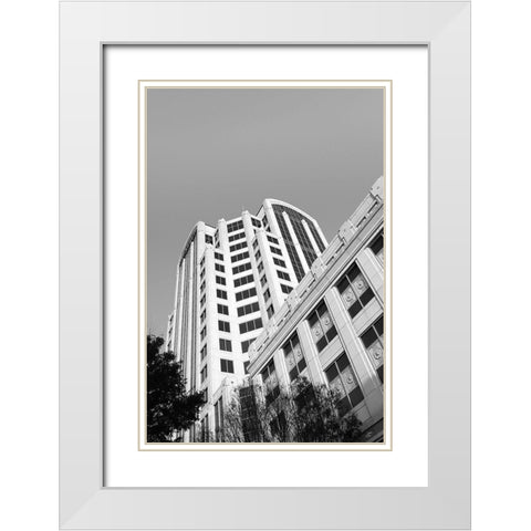 Look Tall White Modern Wood Framed Art Print with Double Matting by Lee, Judson