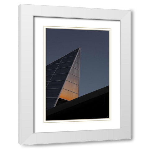 Sunrise Reflection White Modern Wood Framed Art Print with Double Matting by Lee, Judson