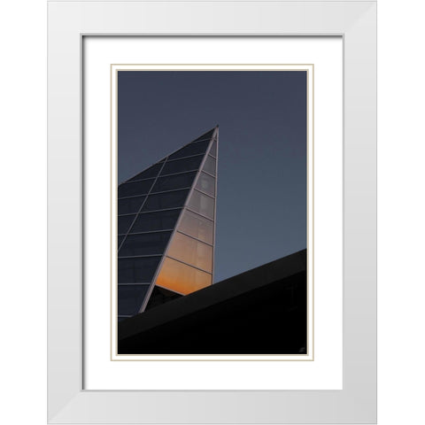Sunrise Reflection White Modern Wood Framed Art Print with Double Matting by Lee, Judson
