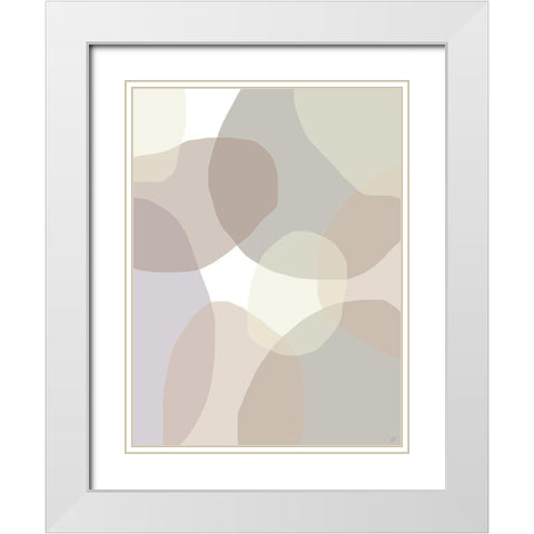 Beach Glass White Modern Wood Framed Art Print with Double Matting by Lee, Judson