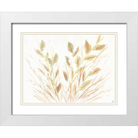 Grass White Modern Wood Framed Art Print with Double Matting by Lee, Judson