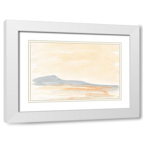 Gold and Blue White Modern Wood Framed Art Print with Double Matting by Lee, Judson