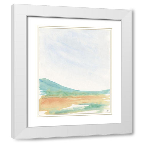 Green Grass White Modern Wood Framed Art Print with Double Matting by Lee, Judson