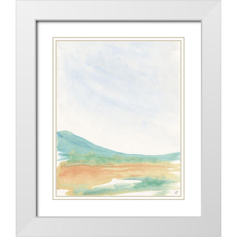 Green Grass White Modern Wood Framed Art Print with Double Matting by Lee, Judson