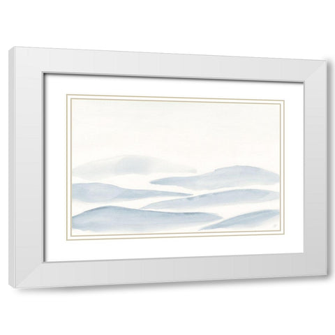 Many Grey Hills White Modern Wood Framed Art Print with Double Matting by Lee, Judson