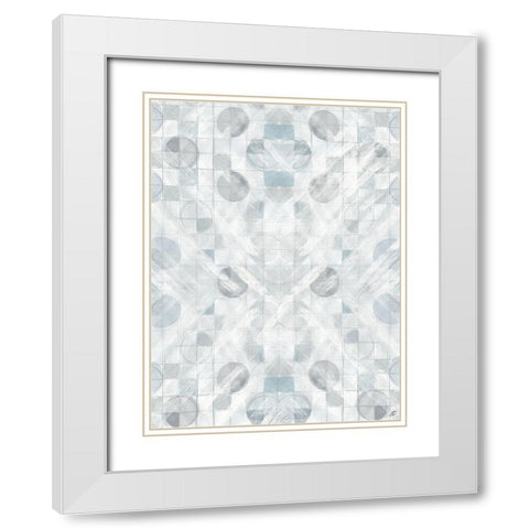 Circle Gets the Square White Modern Wood Framed Art Print with Double Matting by Lee, Judson