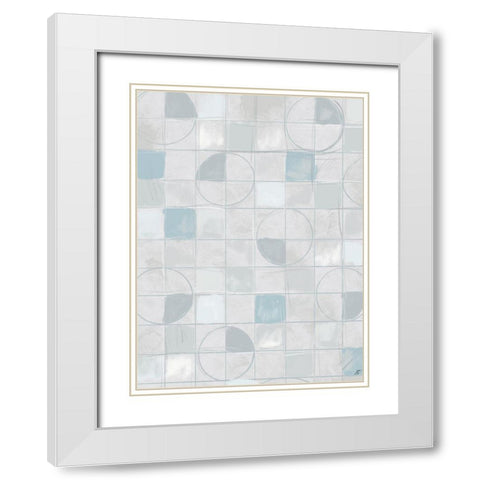 Circle Gets the Square II White Modern Wood Framed Art Print with Double Matting by Lee, Judson