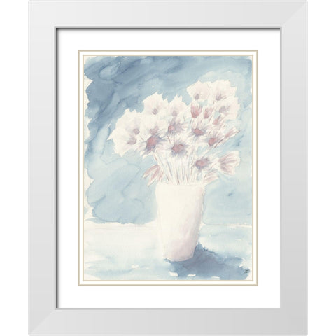 Wild Blue White Modern Wood Framed Art Print with Double Matting by Lee, Judson