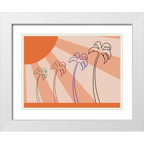 Sun Shine White Modern Wood Framed Art Print with Double Matting by Lee, Judson