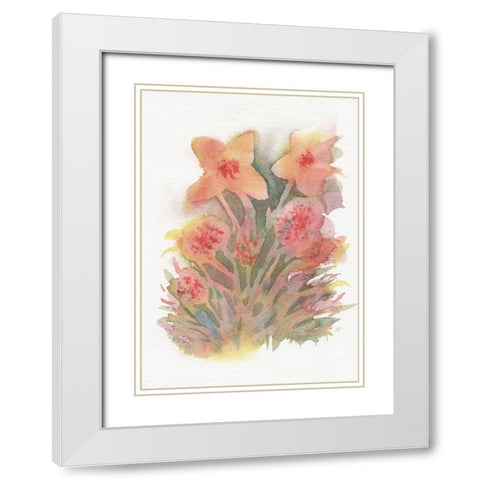 Blues and Grays II White Modern Wood Framed Art Print with Double Matting by Lee, Judson