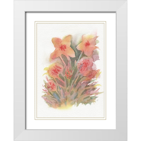 Blues and Grays II White Modern Wood Framed Art Print with Double Matting by Lee, Judson