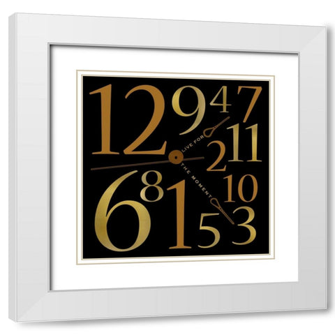 Time White Modern Wood Framed Art Print with Double Matting by Designs, Longfellow