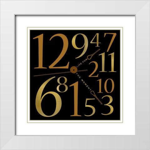 Time White Modern Wood Framed Art Print with Double Matting by Designs, Longfellow