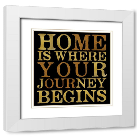 Home White Modern Wood Framed Art Print with Double Matting by Designs, Longfellow