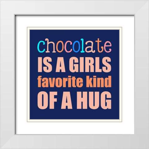 Chocolate White Modern Wood Framed Art Print with Double Matting by Designs, Longfellow