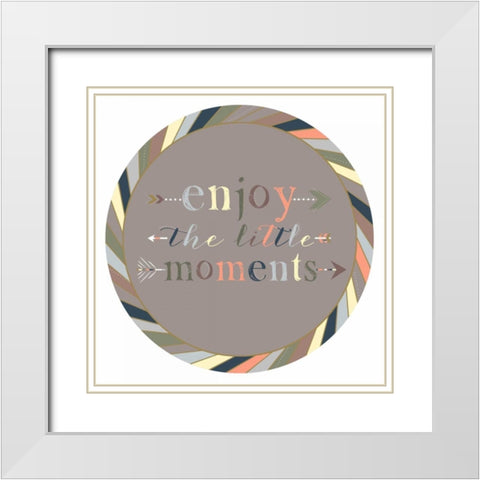 Moments White Modern Wood Framed Art Print with Double Matting by Designs, Longfellow