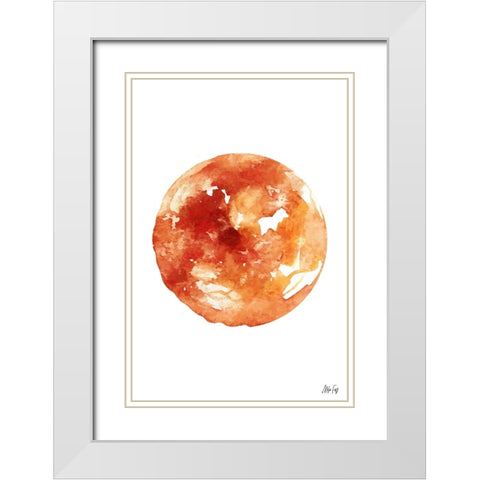 Venus White Modern Wood Framed Art Print with Double Matting by Fay, Mela
