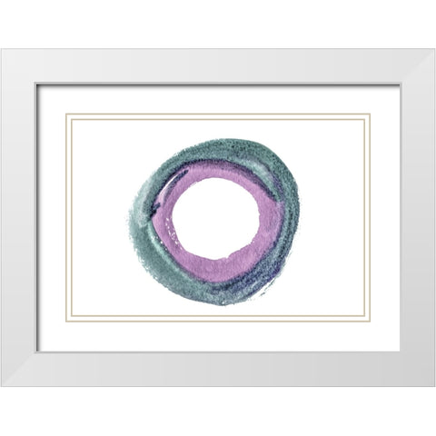 Shape Abstract IV White Modern Wood Framed Art Print with Double Matting by Fay, Mela