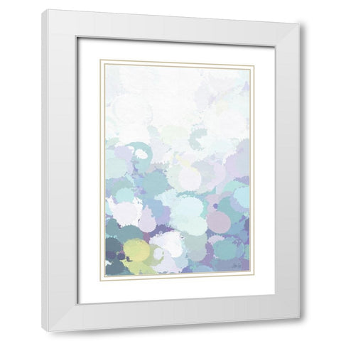 Light Abstract II White Modern Wood Framed Art Print with Double Matting by Fay, Mela