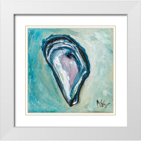 Oyster White Modern Wood Framed Art Print with Double Matting by Strong, Molly Susan