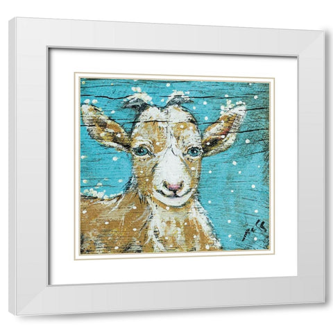 Greatest Of All Time White Modern Wood Framed Art Print with Double Matting by Strong, Molly Susan