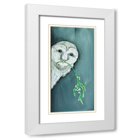 Peeker White Modern Wood Framed Art Print with Double Matting by Strong, Molly Susan