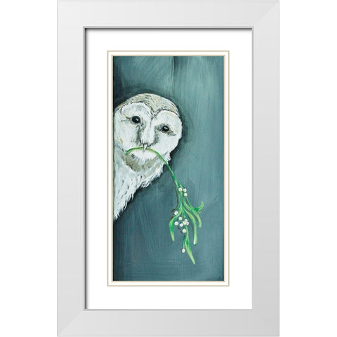 Peeker White Modern Wood Framed Art Print with Double Matting by Strong, Molly Susan