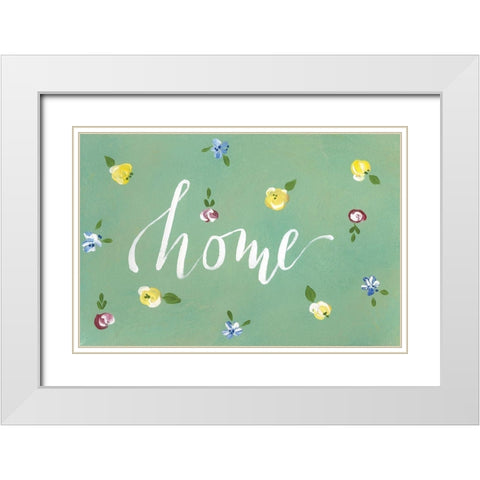 Home White Modern Wood Framed Art Print with Double Matting by Strong, Molly Susan