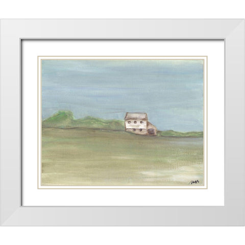 Barn III White Modern Wood Framed Art Print with Double Matting by Strong, Molly Susan