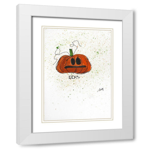 Eeks White Modern Wood Framed Art Print with Double Matting by Strong, Molly Susan