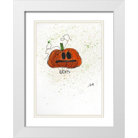 Eeks White Modern Wood Framed Art Print with Double Matting by Strong, Molly Susan