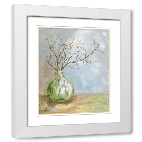 Contemporary Still Life White Modern Wood Framed Art Print with Double Matting by Strong, Molly Susan