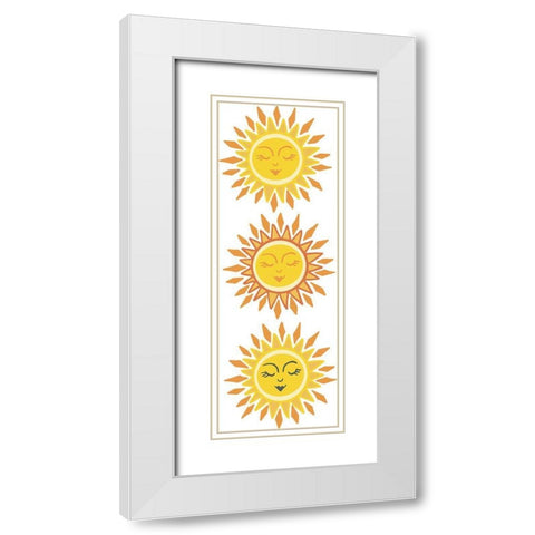 My Three Suns White Modern Wood Framed Art Print with Double Matting by Rupp, Mariah
