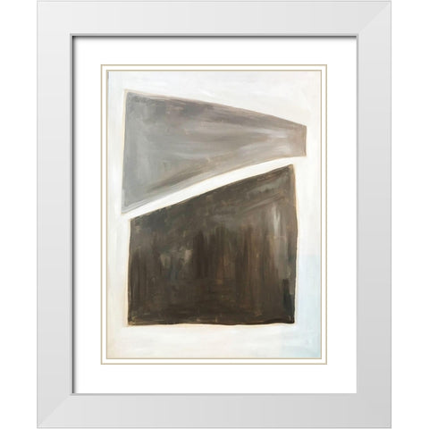 Abstract on White White Modern Wood Framed Art Print with Double Matting by Rupp, Mariah