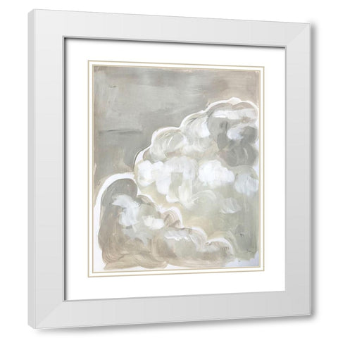 Clouds White Modern Wood Framed Art Print with Double Matting by Rupp, Mariah