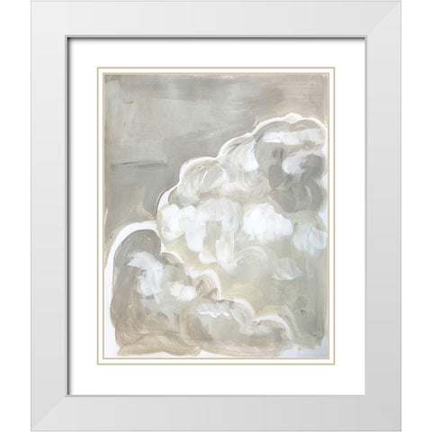Clouds White Modern Wood Framed Art Print with Double Matting by Rupp, Mariah