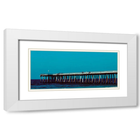 Pier Pressure White Modern Wood Framed Art Print with Double Matting by Singleton, Ashley