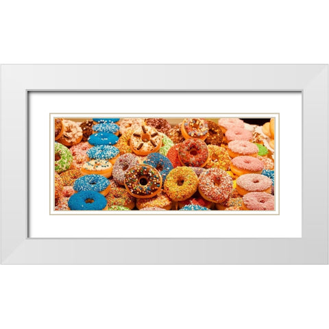 Donut Forget Me White Modern Wood Framed Art Print with Double Matting by Singleton, Ashley