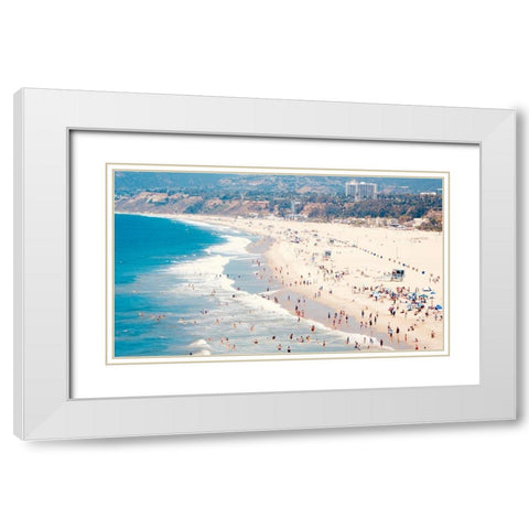 Beach Days IV White Modern Wood Framed Art Print with Double Matting by Singleton, Ashley