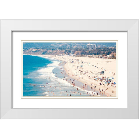 Beach Days IV White Modern Wood Framed Art Print with Double Matting by Singleton, Ashley